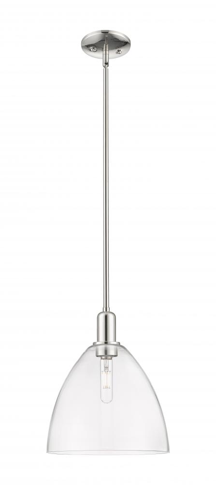 Bristol - 1 Light - 12 inch - Polished Nickel - Stem hung - Mini Pendant