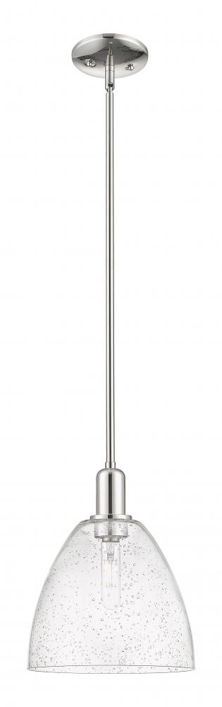 Bristol - 1 Light - 9 inch - Polished Nickel - Stem hung - Mini Pendant