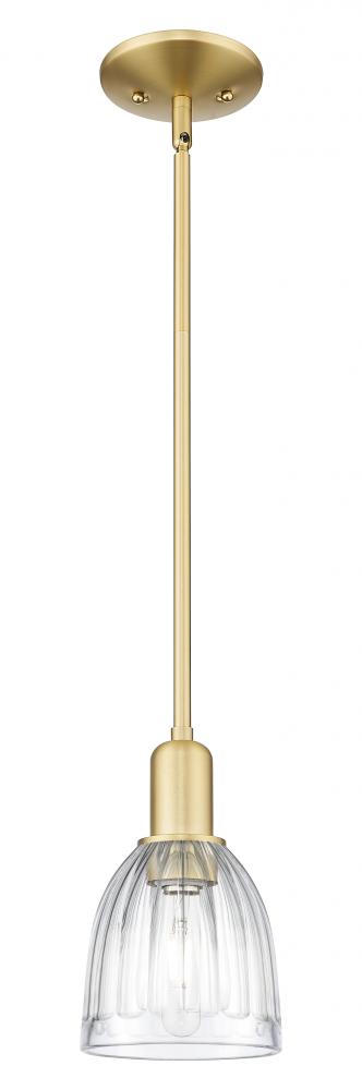 Brookfield - 1 Light - 6 inch - Satin Gold - Stem hung - Mini Pendant