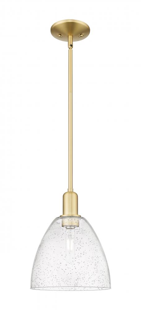Bristol - 1 Light - 9 inch - Satin Gold - Stem hung - Mini Pendant