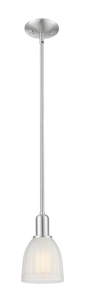 Brookfield - 1 Light - 6 inch - Brushed Satin Nickel - Stem hung - Mini Pendant