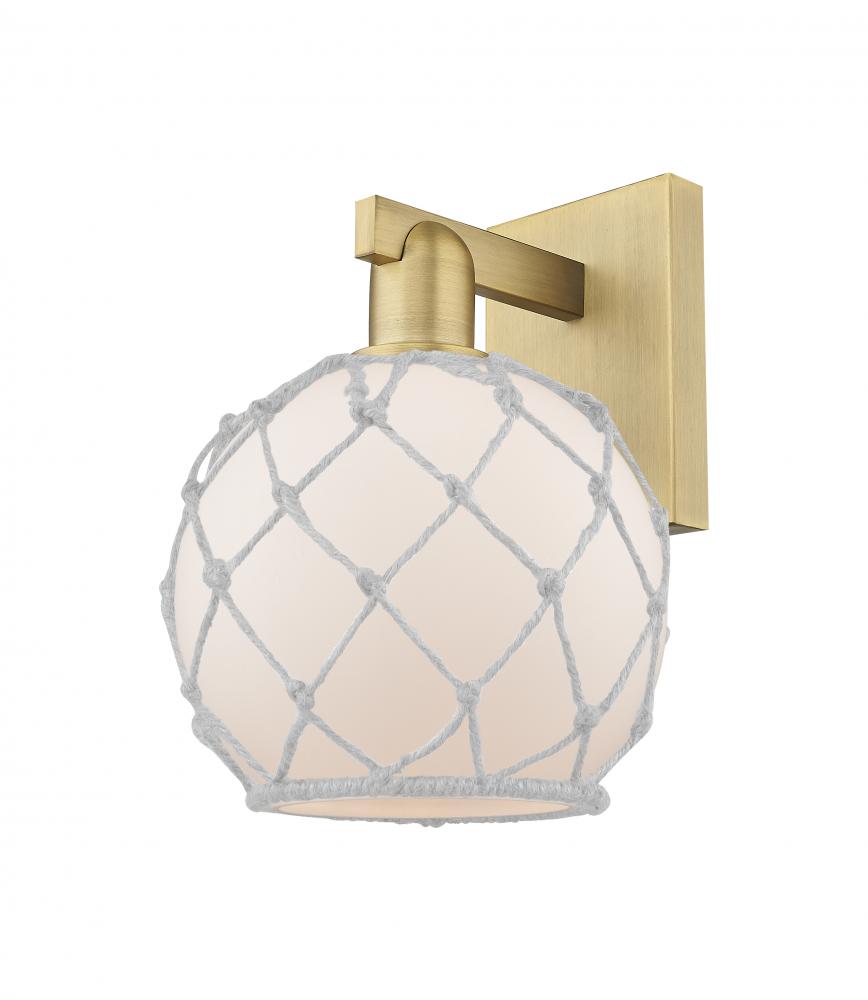 Farmhouse Rope - 1 Light - 8 inch - Brushed Brass - Sconce