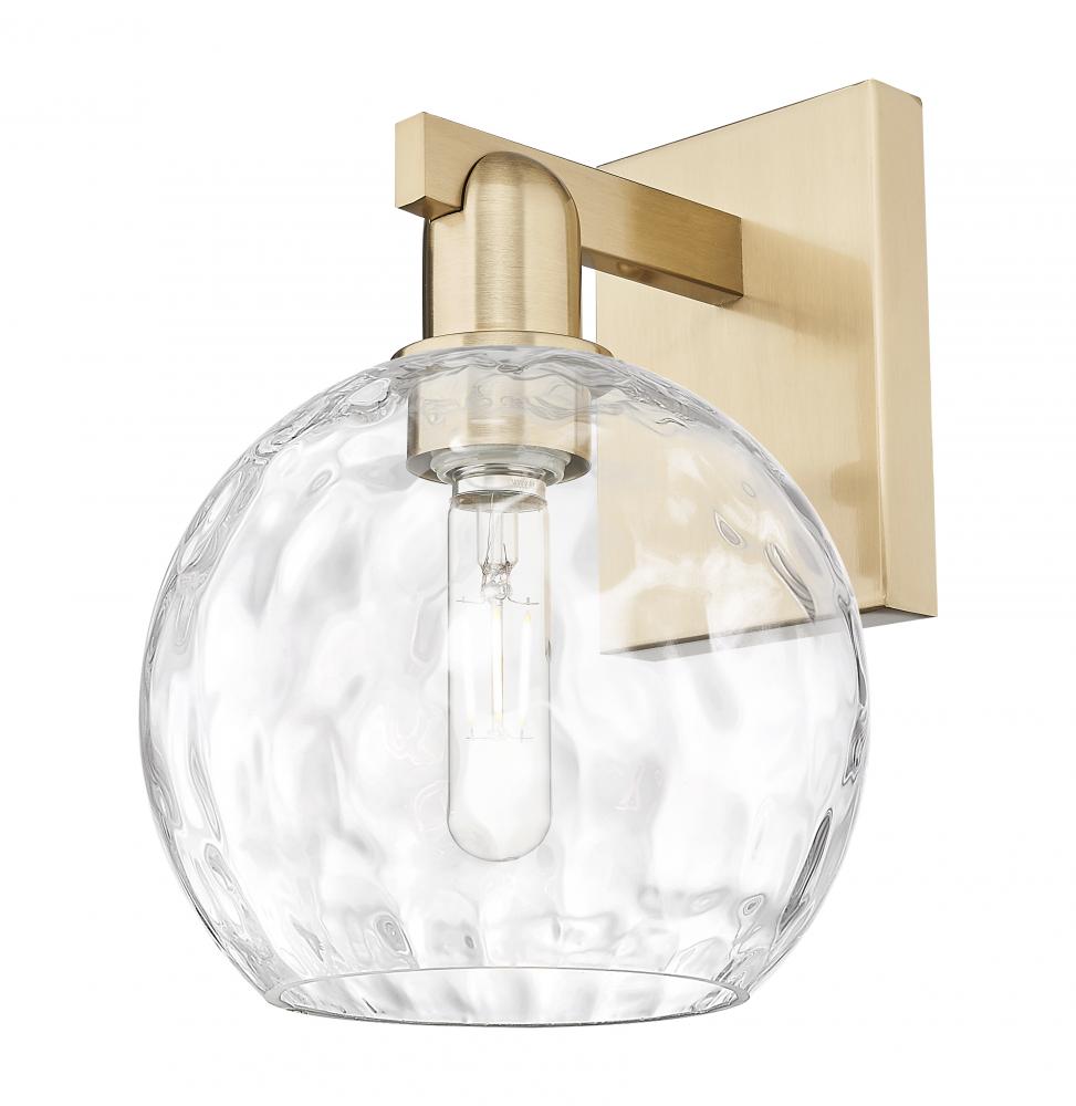 Athens Water Glass - 1 Light - 8 inch - Champagne Bronze - Sconce