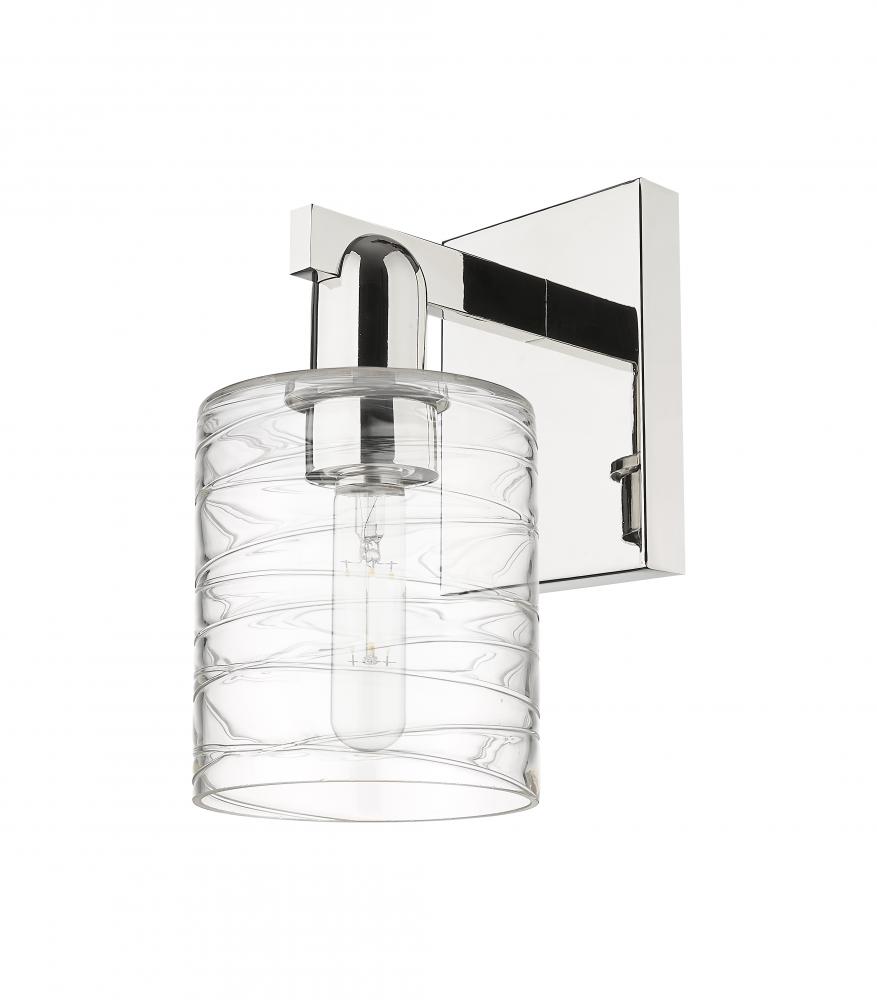 Cobbleskill - 1 Light - 5 inch - Polished Nickel - Sconce