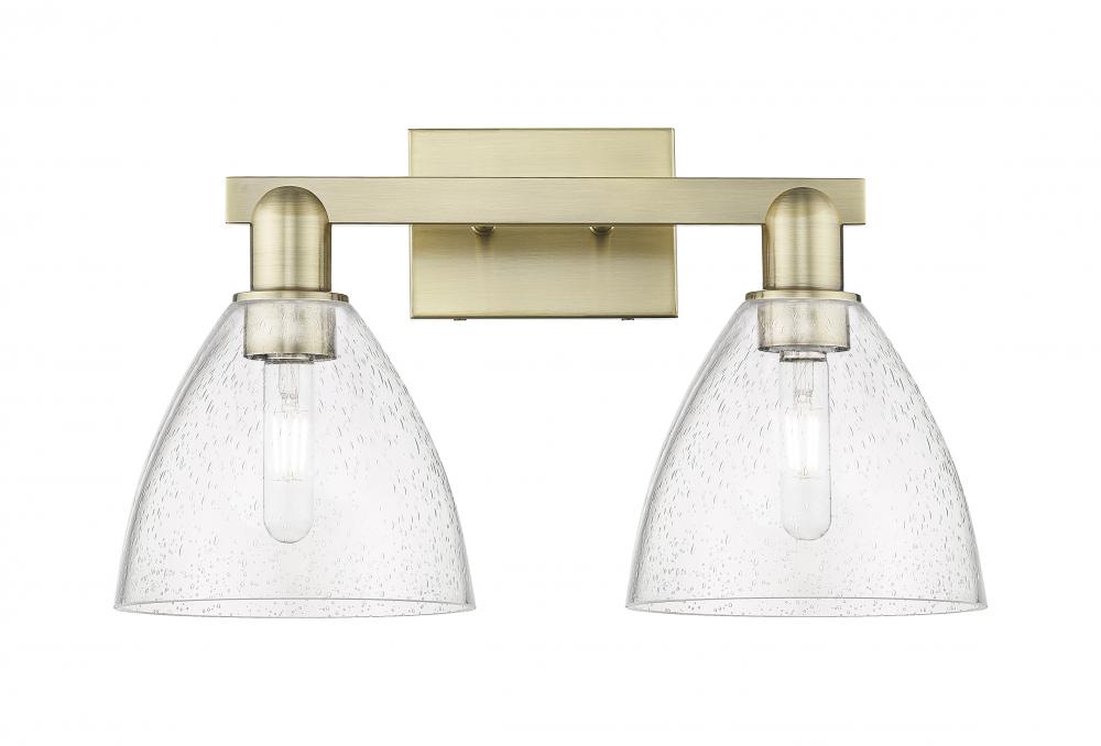 Bristol - 2 Light - 19 inch - Antique Brass - Bath Vanity Light