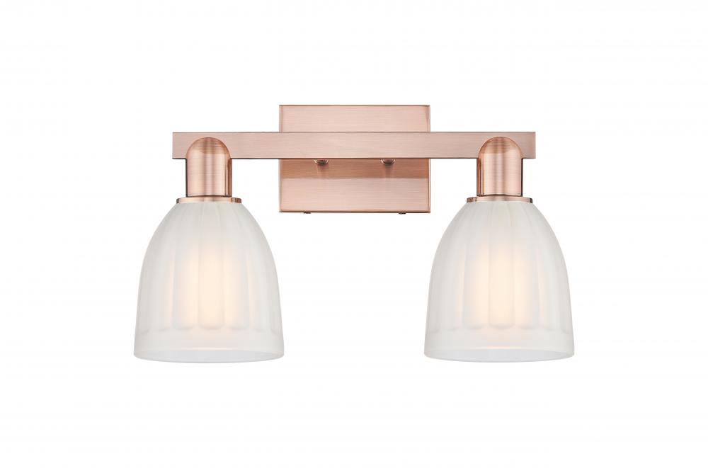 Brookfield - 2 Light - 17 inch - Antique Copper - Bath Vanity Light