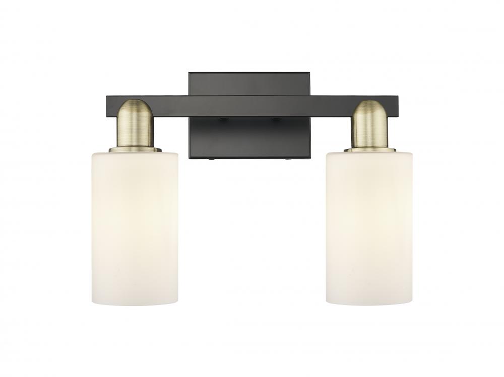 Clymer - 2 Light - 15 inch - Black Antique Brass - Bath Vanity Light