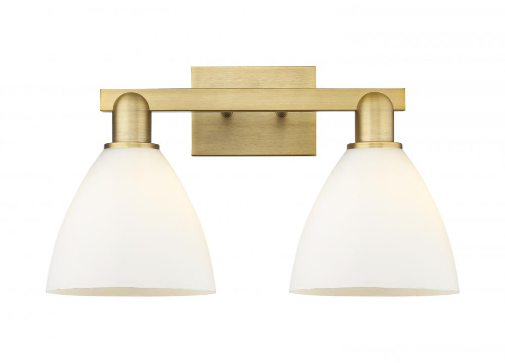Bristol - 2 Light - 19 inch - Brushed Brass - Bath Vanity Light