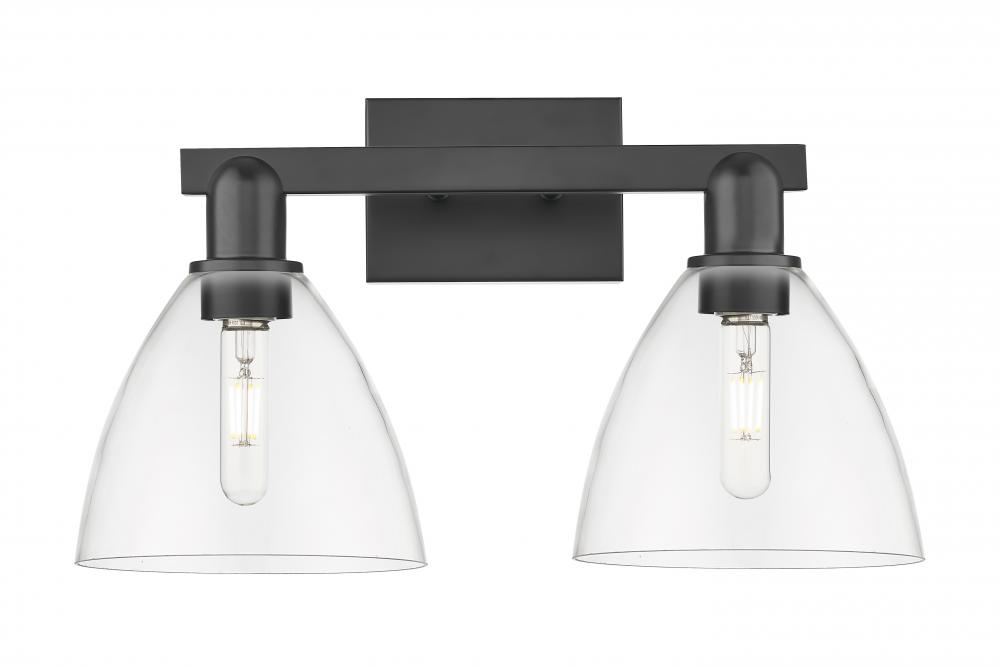 Bristol - 2 Light - 19 inch - Matte Black - Bath Vanity Light
