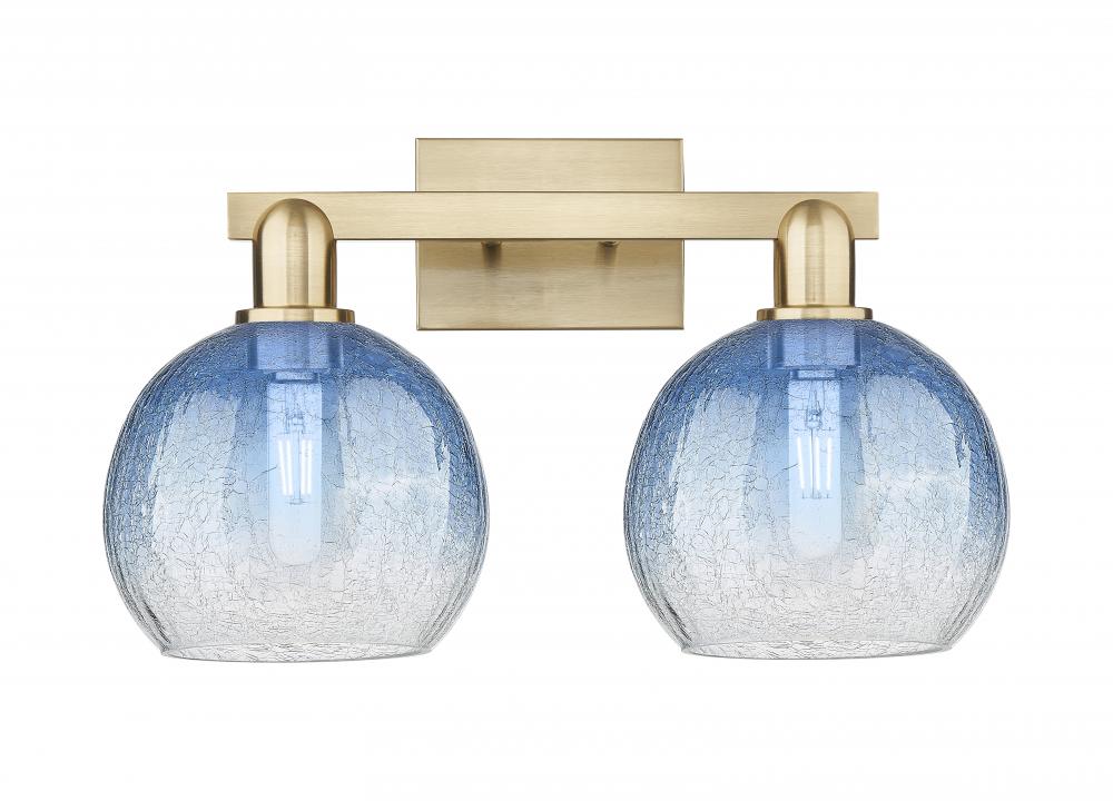 Brookhaven Globe - 2 Light - 16 inch - Champagne Bronze - Bath Vanity Light