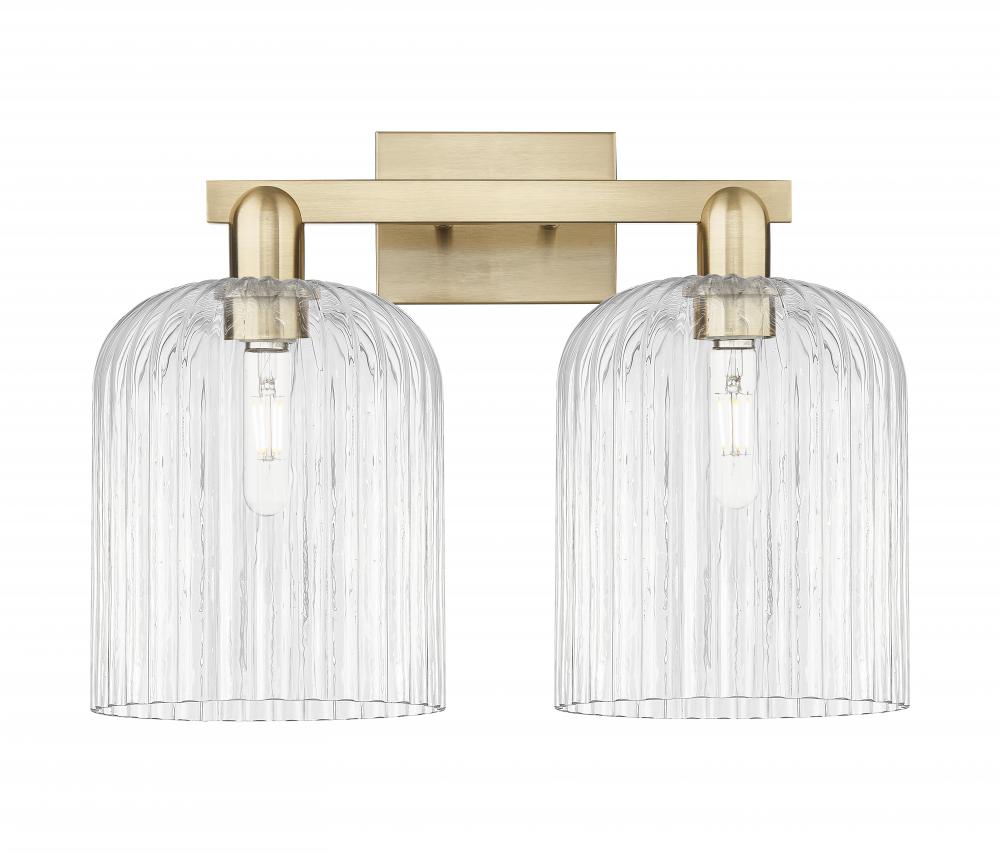 Bridal Veil - 2 Light - 19 inch - Champagne Bronze - Bath Vanity Light