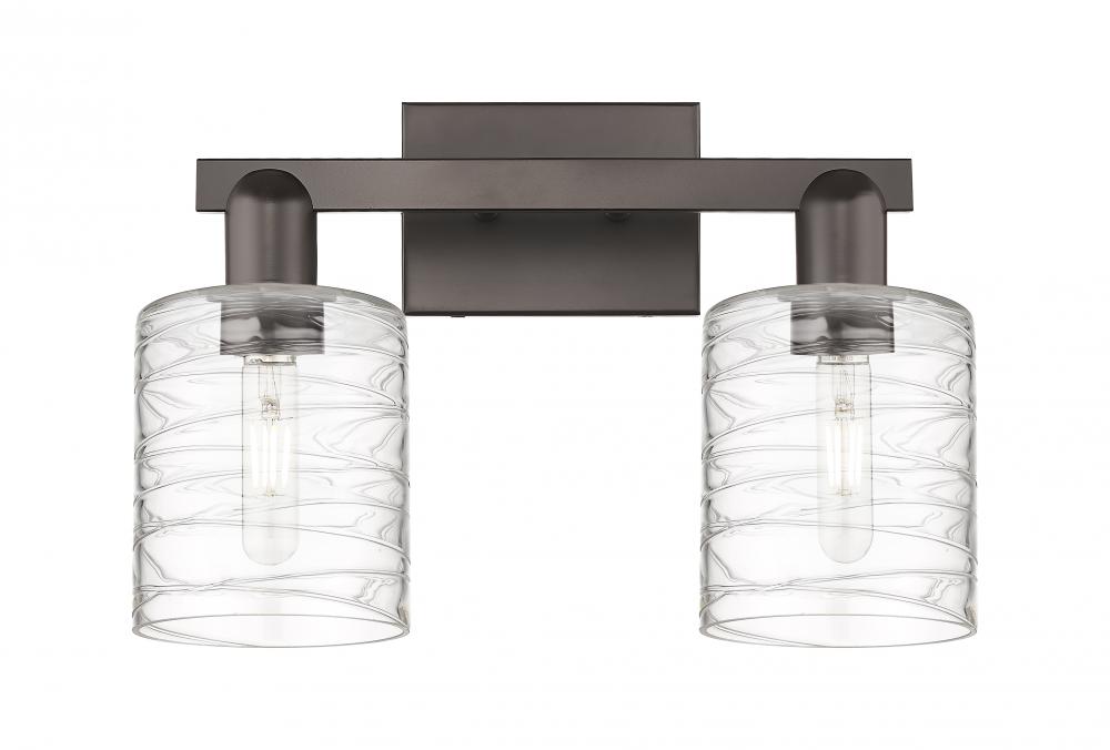 Cobbleskill - 2 Light - 16 inch - Oil Rubbed Bronze - Bath Vanity Light