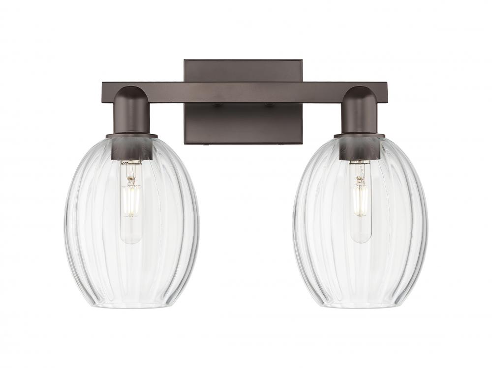 Preston Bulb - 2 Light - 16 inch - Oil Rubbed Bronze - Bath Vanity Light