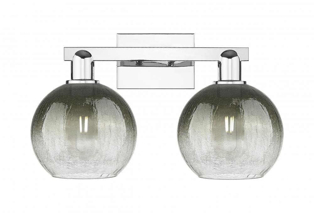 Brookhaven Globe - 2 Light - 16 inch - Polished Chrome - Bath Vanity Light