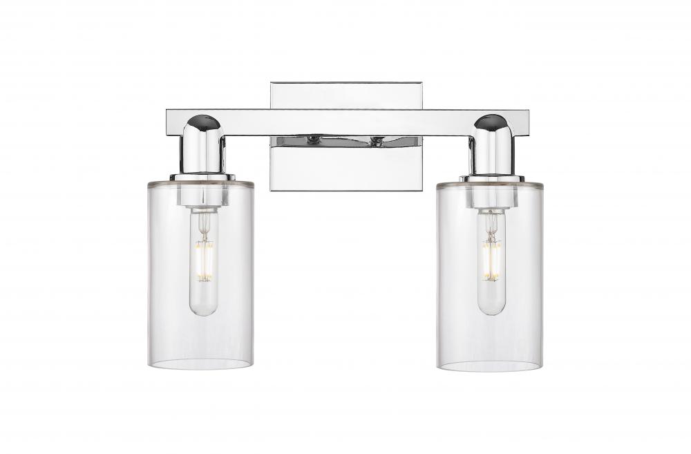 Clymer - 2 Light - 15 inch - Polished Chrome - Bath Vanity Light