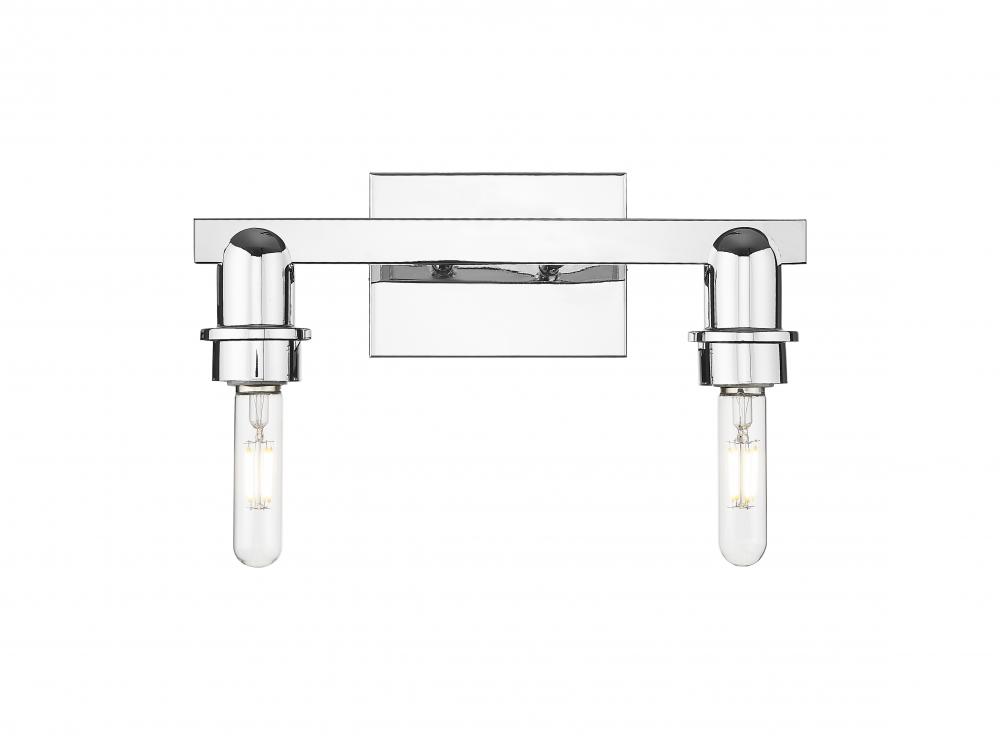 Arcadia - 2 Light - 14 inch - Polished Chrome - Bath Vanity Light
