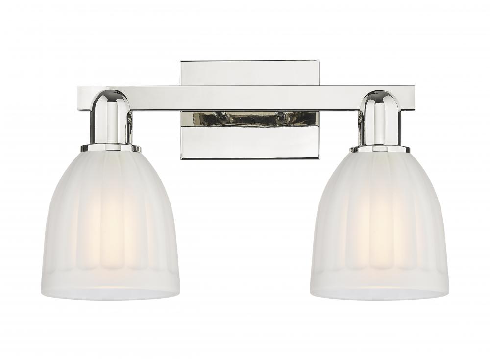 Brookfield - 2 Light - 17 inch - Polished Nickel - Bath Vanity Light