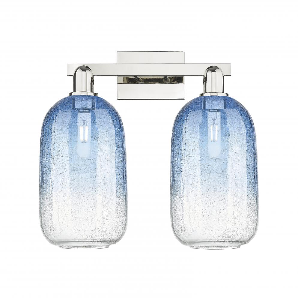 Brookhaven Cloche - 2 Light - 16 inch - Polished Nickel - Bath Vanity Light