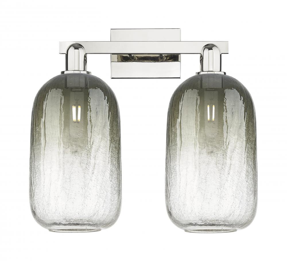 Brookhaven Cloche - 2 Light - 16 inch - Polished Nickel - Bath Vanity Light