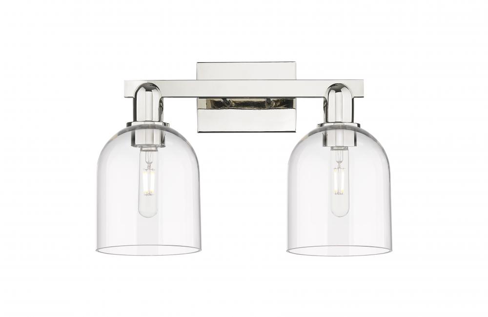 Bella - 2 Light - 17 inch - Polished Nickel - Bath Vanity Light