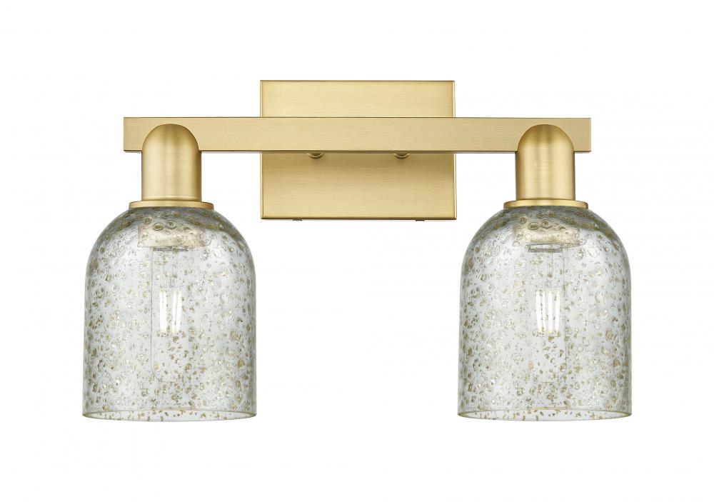 Caledonia - 2 Light - 16 inch - Satin Gold - Bath Vanity Light