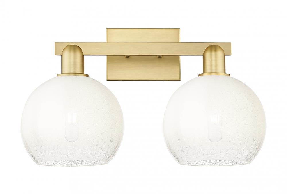 Brookhaven Globe - 2 Light - 16 inch - Satin Gold - Bath Vanity Light