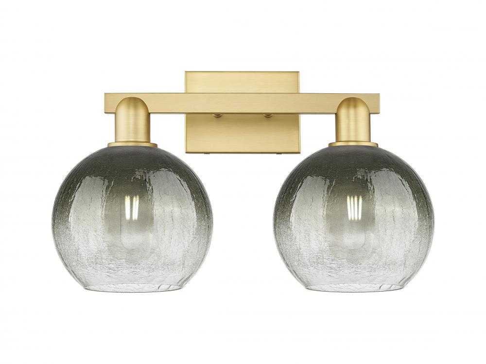 Brookhaven Globe - 2 Light - 16 inch - Satin Gold - Bath Vanity Light