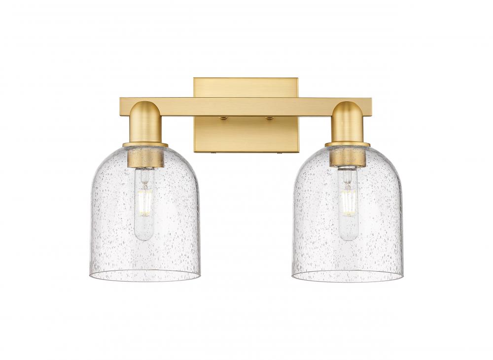 Bella - 2 Light - 17 inch - Satin Gold - Bath Vanity Light