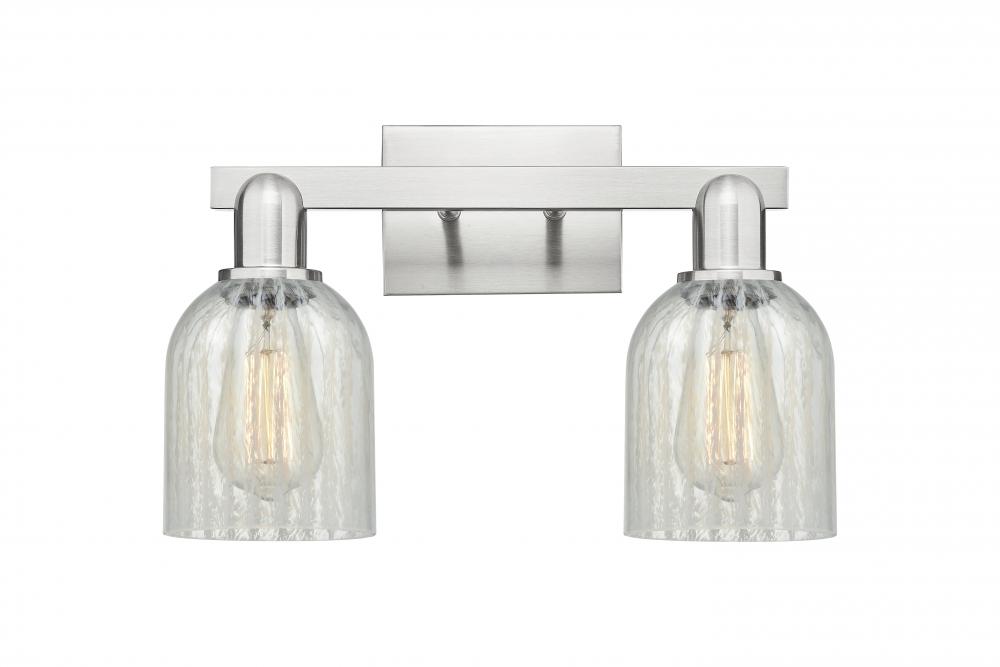 Caledonia - 2 Light - 16 inch - Brushed Satin Nickel - Bath Vanity Light