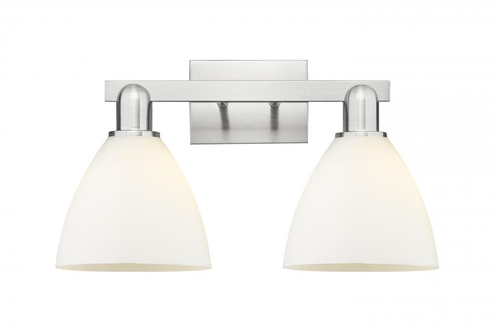 Bristol - 2 Light - 19 inch - Brushed Satin Nickel - Bath Vanity Light