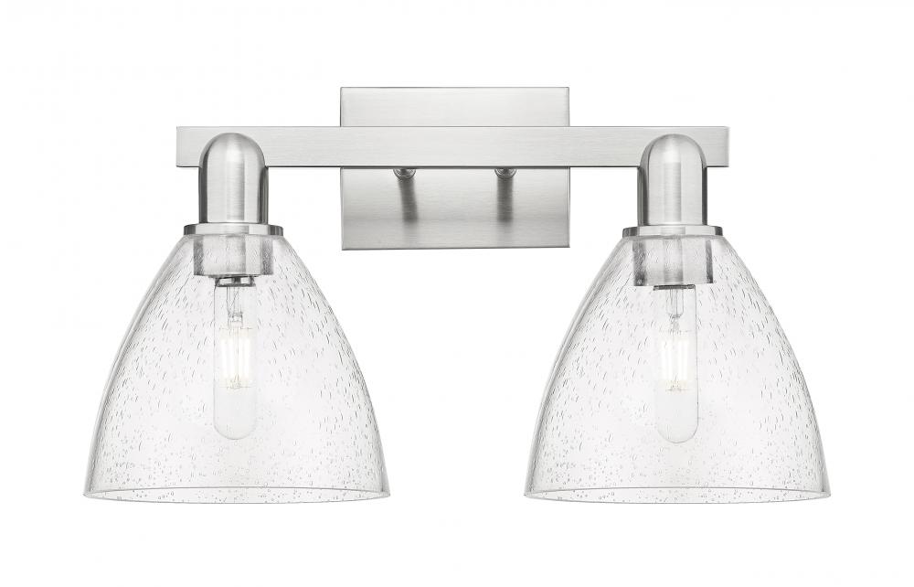 Bristol - 2 Light - 19 inch - Brushed Satin Nickel - Bath Vanity Light