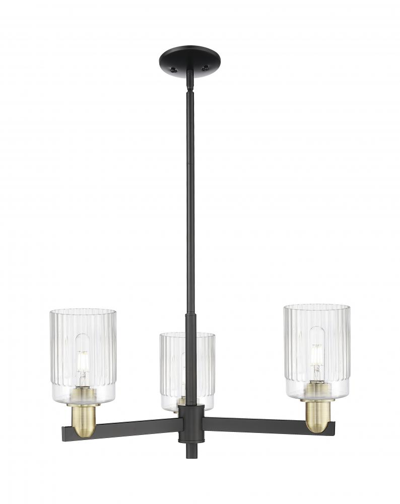 Hadley - 3 Light - 26 inch - Black Antique Brass - Stem hung - Pendant