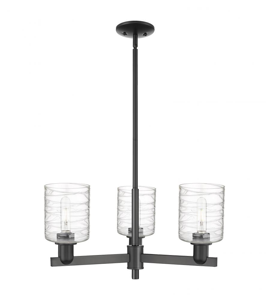 Cobbleskill - 3 Light - 27 inch - Matte Black - Stem hung - Pendant