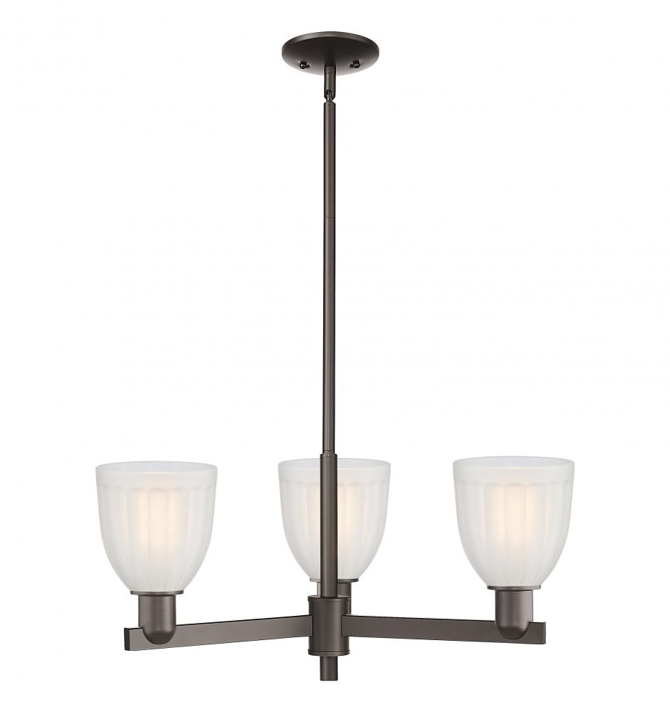 Brookfield - 3 Light - 28 inch - Oil Rubbed Bronze - Stem hung - Pendant