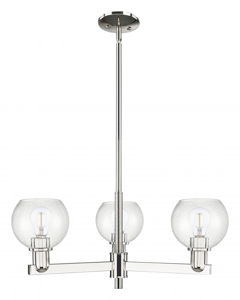 Athens - 3 Light - 28 inch - Polished Nickel - Stem hung - Pendant