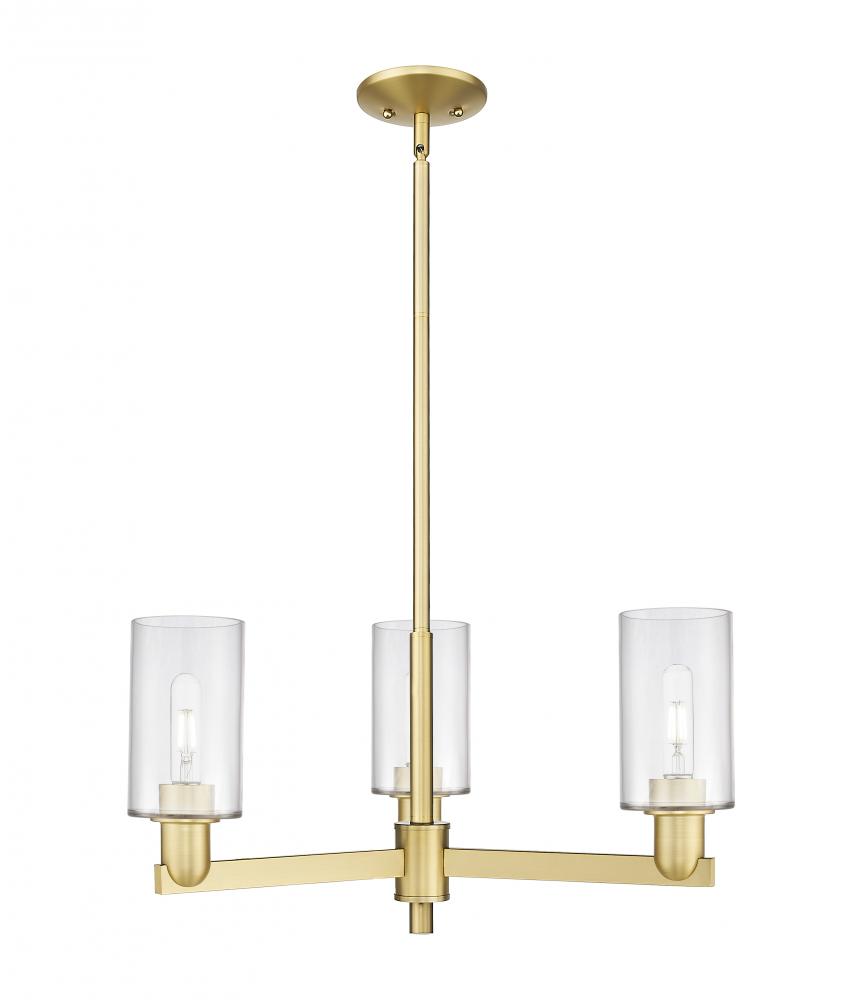 Clymer - 3 Light - 26 inch - Satin Gold - Stem hung - Pendant