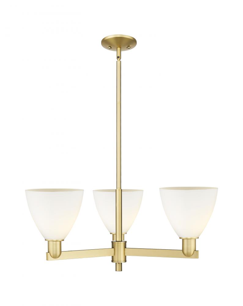 Bristol - 3 Light - 29 inch - Satin Gold - Stem hung - Pendant
