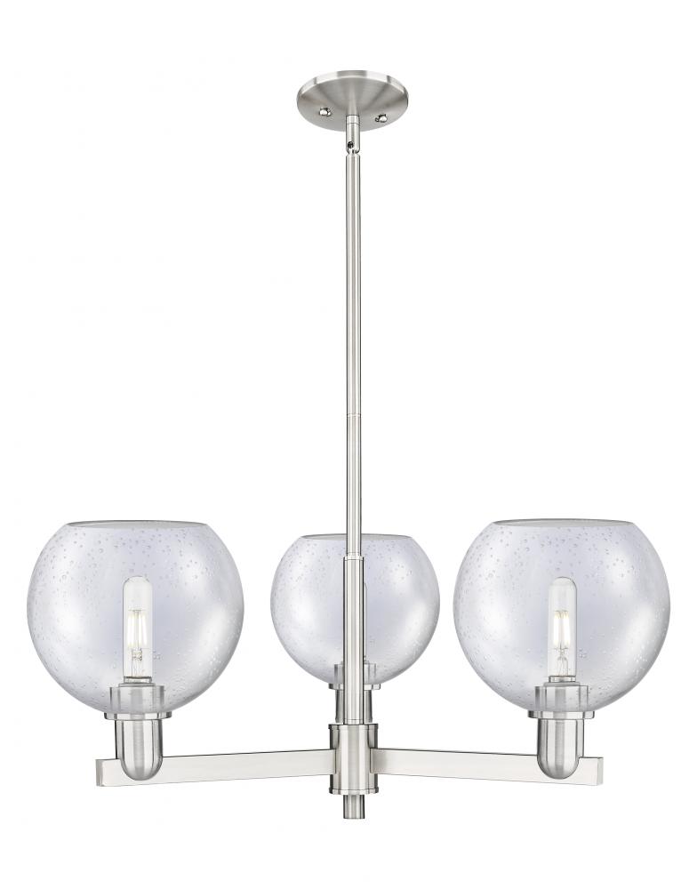 Athens - 3 Light - 30 inch - Satin Nickel - Stem hung - Pendant