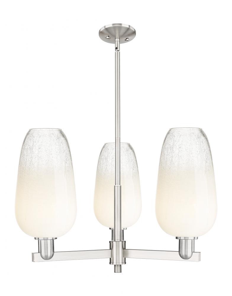 Brookhaven Flute - 3 Light - 18 inch - Satin Nickel - Pendant