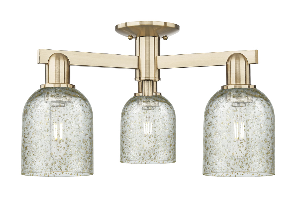 Caledonia - 3 Light - 23 inch - Champagne Bronze - Semi-Flush Mount