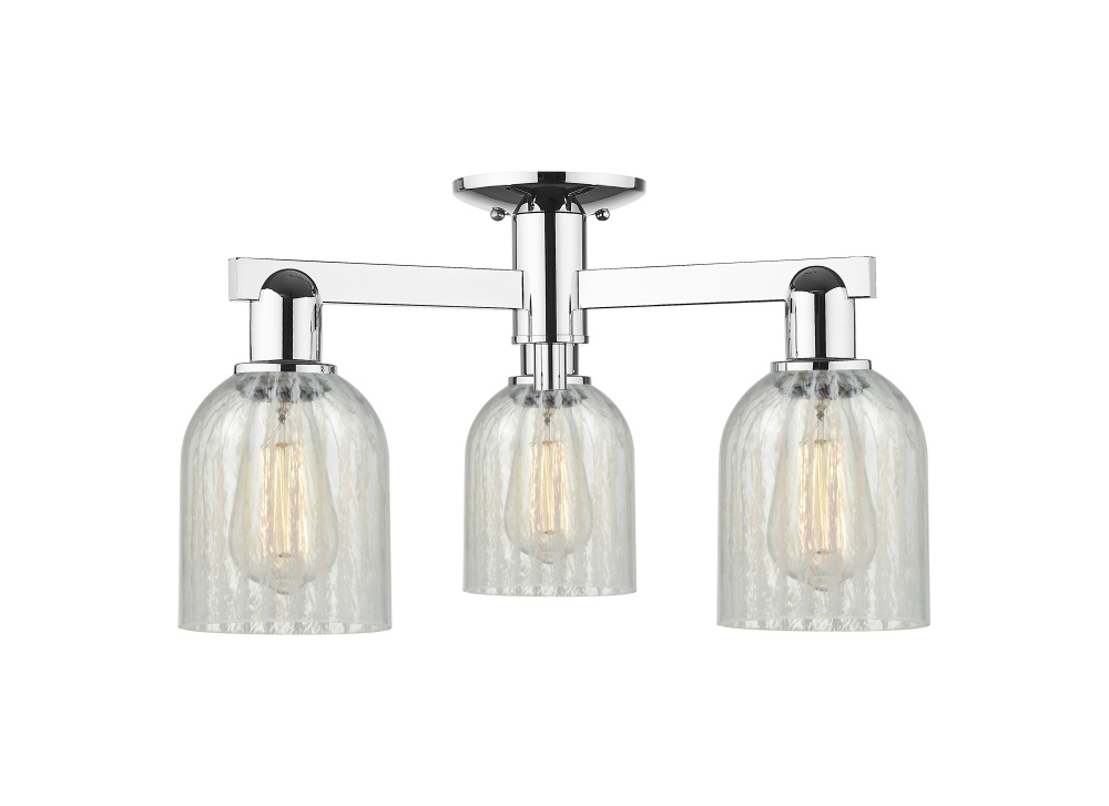 Caledonia - 3 Light - 23 inch - Polished Chrome - Semi-Flush Mount