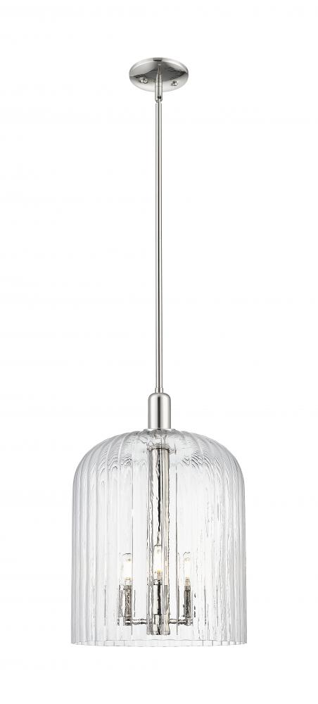 Bridal Veil - 1 Light - 12 inch - Polished Nickel - Mini Pendant