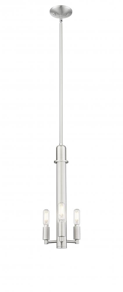 Arcadia - 3 Light - 7 inch - Brushed Satin Nickel - Mini Pendant