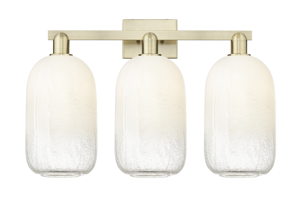 Brookhaven Cloche - 3 Light - 26 inch - Antique Brass - Bath Vanity Light