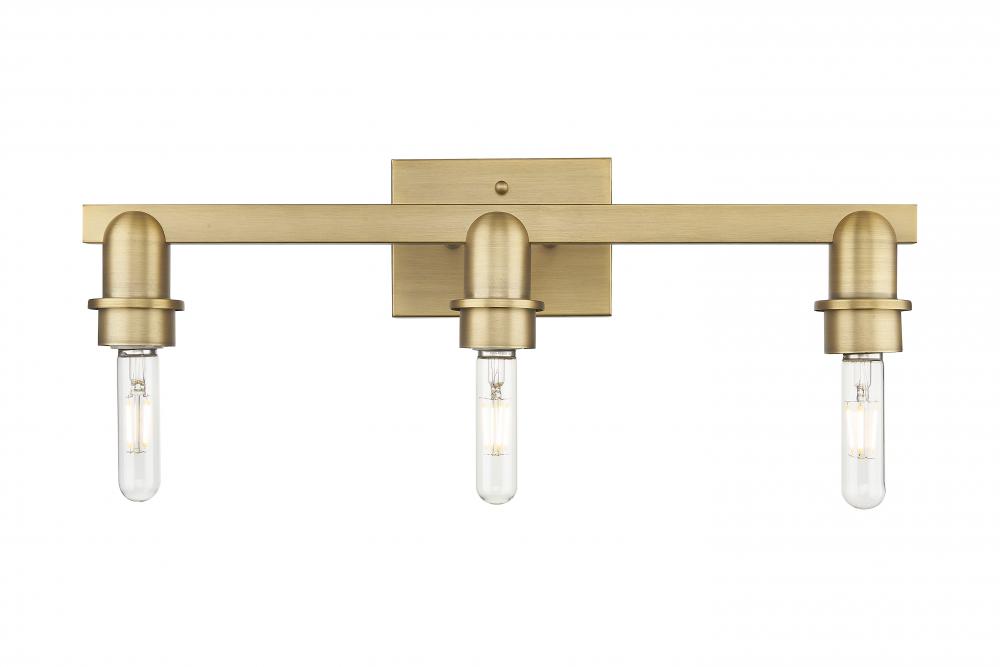 Arcadia - 3 Light - 22 inch - Brushed Brass - Bath Vanity Light