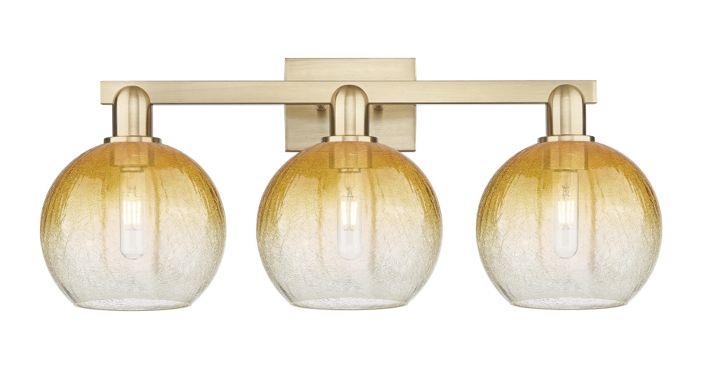 Brookhaven Globe - 3 Light - 26 inch - Champagne Bronze - Bath Vanity Light