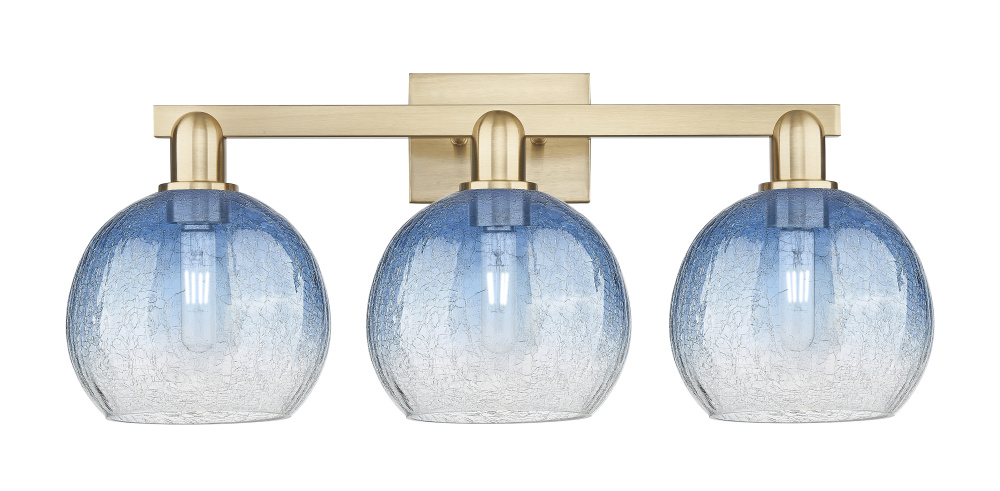 Brookhaven Globe - 3 Light - 26 inch - Champagne Bronze - Bath Vanity Light