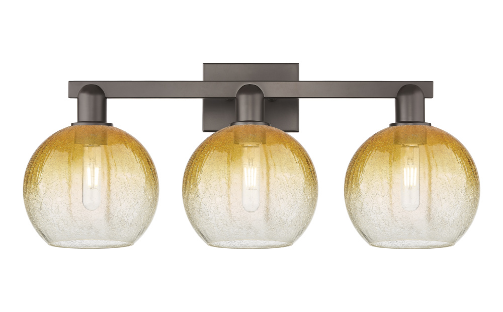 Brookhaven Globe - 3 Light - 26 inch - Oil Rubbed Bronze - Bath Vanity Light