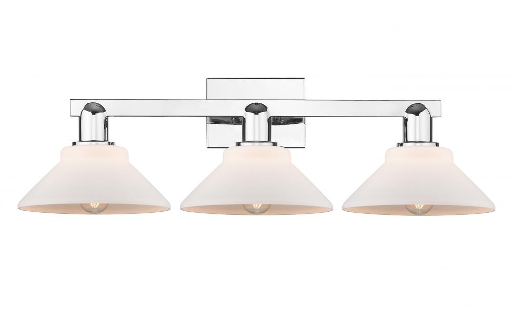 Orwell - 3 Light - 27 inch - Polished Chrome - Bath Vanity Light