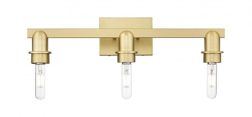 Arcadia - 3 Light - 22 inch - Satin Gold - Bath Vanity Light